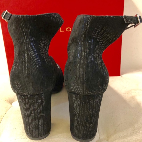 Sacha London Black- distant heel NIB sz10 - Picture 3 of 5